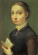 ANGUISSOLA  Sofonisba Self-Portrait  ghjlytyty oil painting on canvas